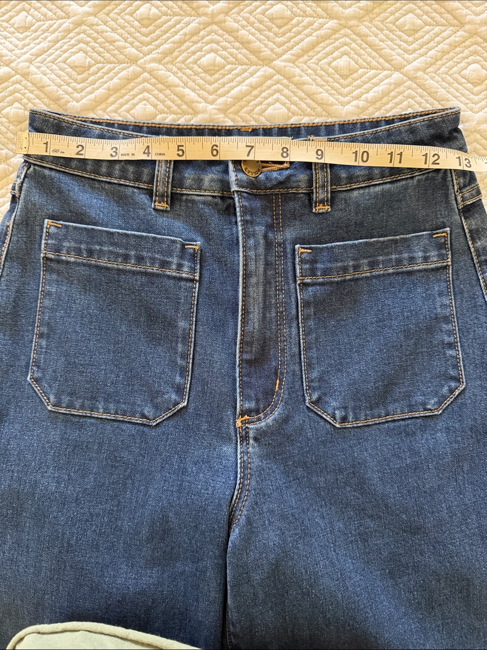 ROLLA'S G Day Mate | High-Rise Wide Leg Jeans in Blue - Picture 8 of 9